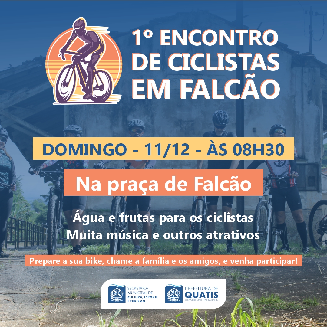 1º ENCONTRO DE CICLISTAS EM FALCÃO Prefeitura Municipal de Quatis