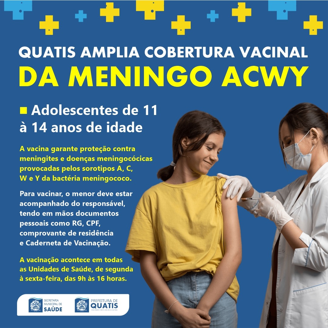 Quatis Amplia Cobertura Vacinal Da Meningoc Cica Acwy Prefeitura