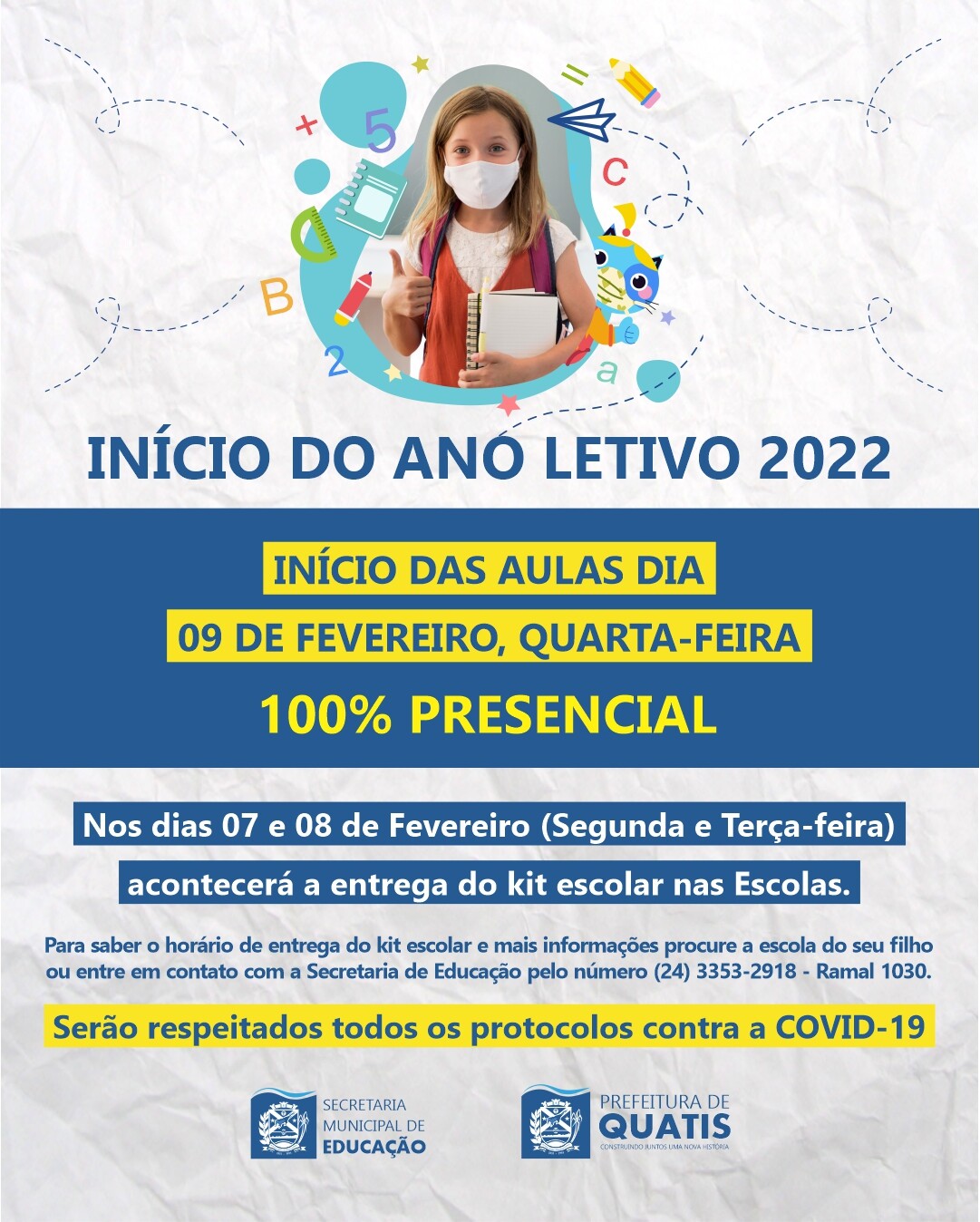 PREFEITURA DE QUATIS DIVULGA HORÁRIO DE FUNCIONAMENTO NOS DIAS DE