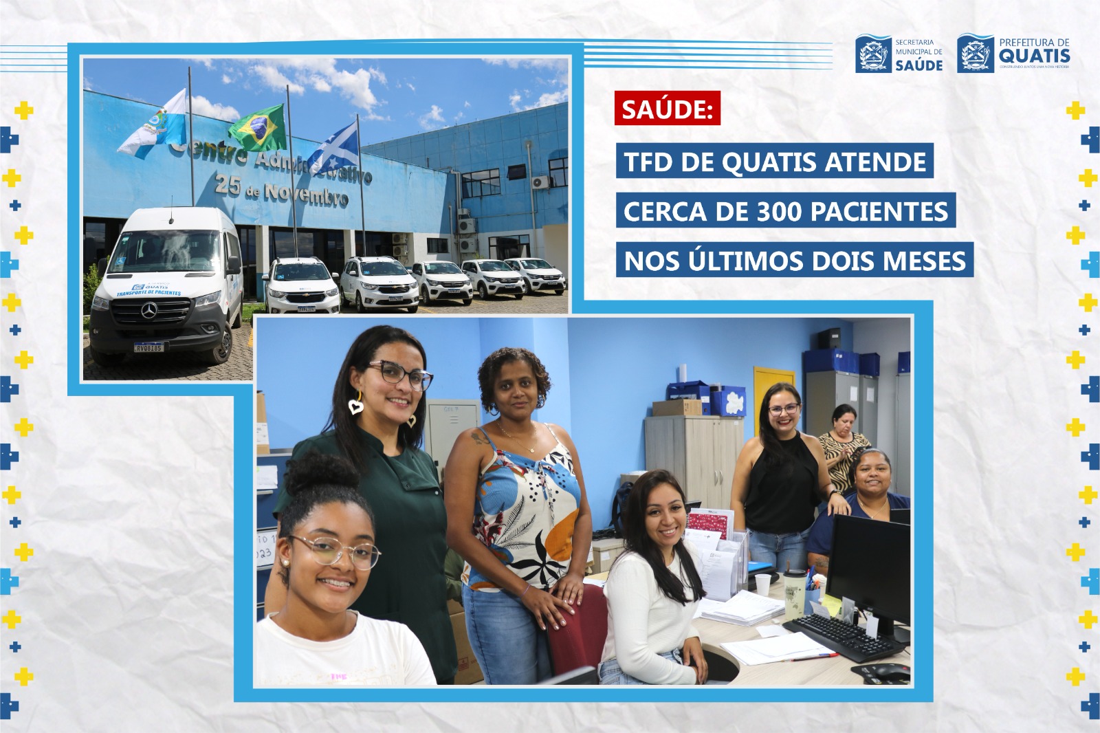 TFD DE QUATIS ATENDE CERCA DE 300 PACIENTES NOS ÚLTIMOS DOIS MESES ...