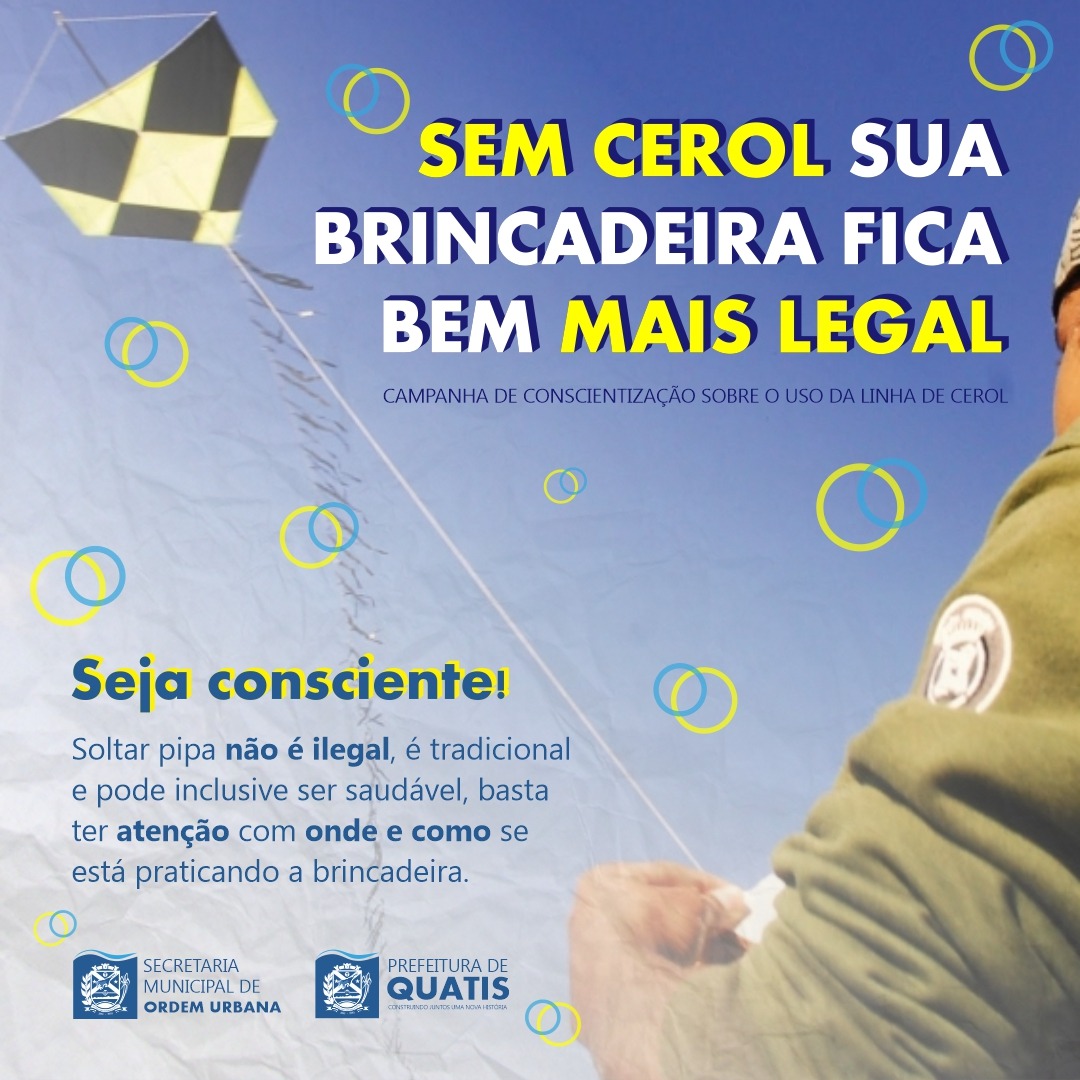 SEM CEROL SUA BRINCADEIRA FICA BEM MAIS LEGAL Prefeitura Municipal de Quatis