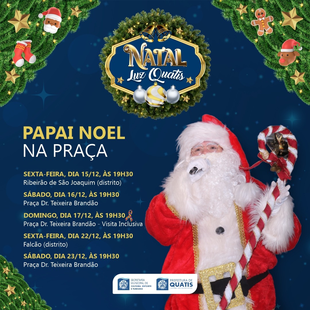 Eventos de Natal 2023 - Encontro com Papai Noel e mais - Pequenos no Rio