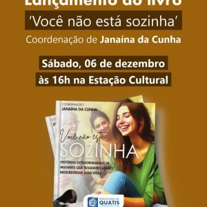 PUB - Lançamento do livro você não está sozinha